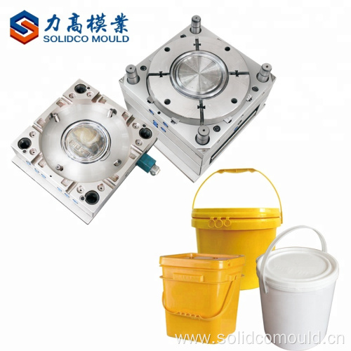 factory customized plastic paint bucket cover injection mold